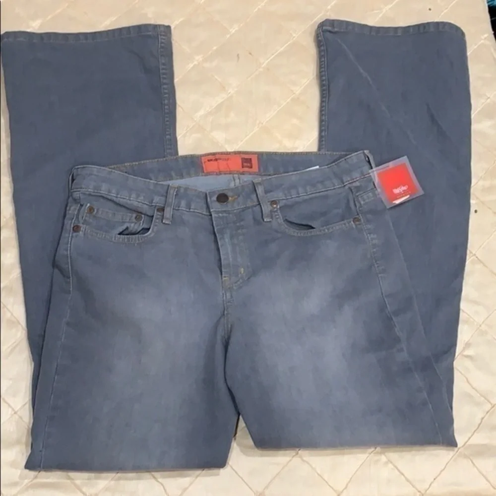 Vintage Sandblasted Grey Flare Jeans - Picture 3 of 6